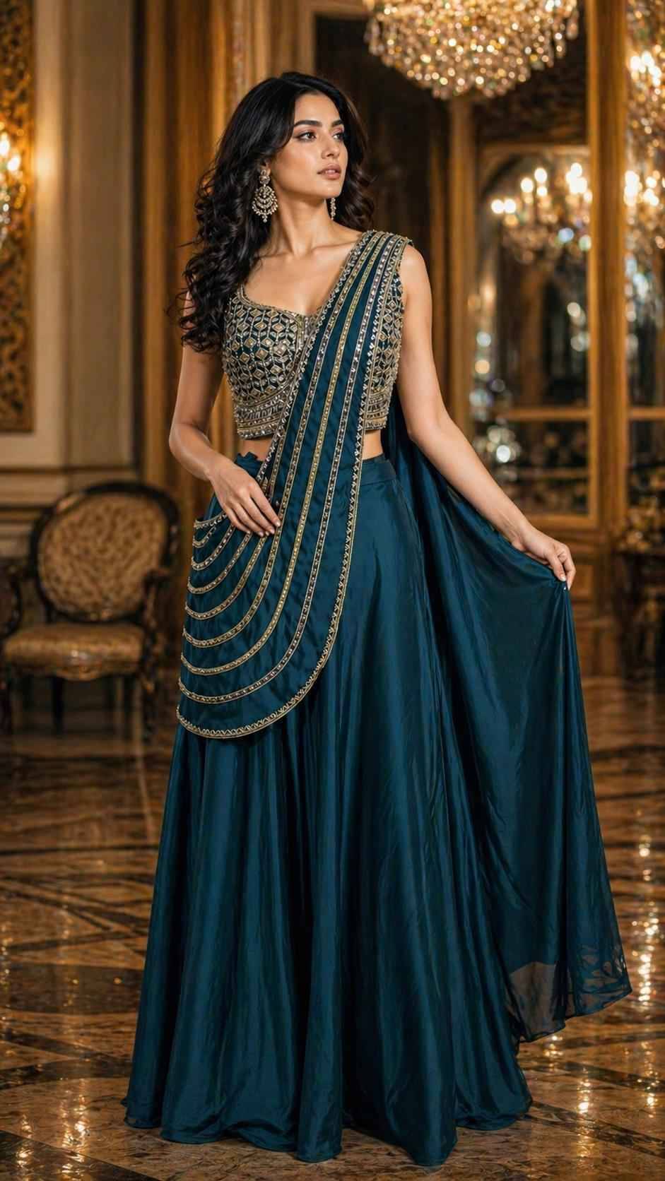A469 By Amoha Trendz Indian Traditional Wear Collection Beautiful Stylish Fancy Colorful Party Wear & Occasional Wear Fancy Sarees At Wholesale Price